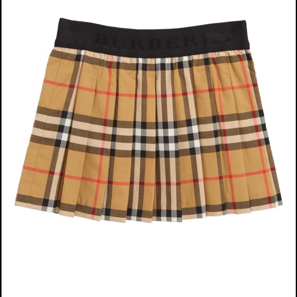 Burberry Mini Pansie Check Skirt
